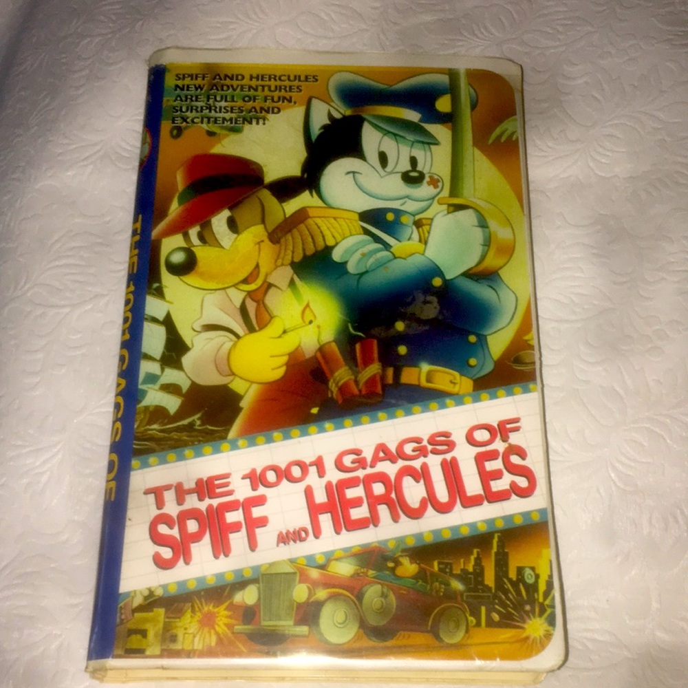Vintage 1994 The 1001 Gags of Spiff and Hercules VHS#2604